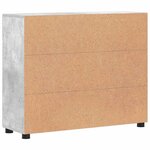 vidaXL Buffet Gris béton 88 5 x 30 5 x 73 cm Bois d'ingénierie