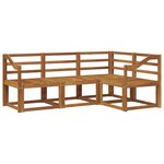 vidaXL Ensemble de canapés d'extérieur 4 pc Naturel