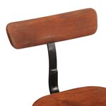 vidaXL Tabourets de bar lot de 2 49x43x79 cm bois de manguier massif