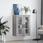 vidaXL Armoire murale sonoma gris 69 5x34x90 cm