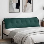 vidaXL Coussin de Dos Vert foncé 180 x 19 x 50 cm tissu