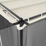 vidaXL Tonnelle avec parois en filet crème 4x3 m acier