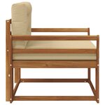 vidaXL Sofa de milieu extérieur Naturel