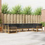 vidaXL Ensemble de canapés d'extérieur 7 Pièces Blanc et anthracite