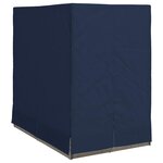 vidaXL Chaiselongue double avec toit et rideaux avec des rideaux Gris