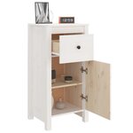 vidaXL Buffets 2 Pièces blanc 40x35x80 cm bois massif de pin