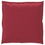 vidaXL Set de coussins de palette 2 Pièces Rouge bordeaux 70 x 70 x 12 cm