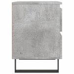 vidaXL Tables de chevet 2 Pièces gris béton 40x35x50 cm bois d’ingénierie