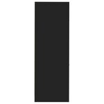 vidaXL Armoire d'apothicaire noir 30x41x118 cm bois d'ingénierie