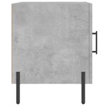 vidaXL Table de chevet gris béton 40x40x50 cm bois d’ingénierie
