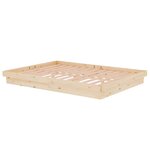 vidaXL Cadre de lit bois massif 140x190 cm