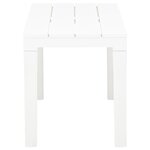 vidaXL Bancs de jardin lot de 2 Blanc Plastique