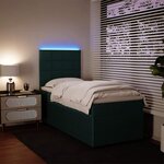 vidaXL Sommier à lattes de lit avec matelas Vert foncé 90x190 cm