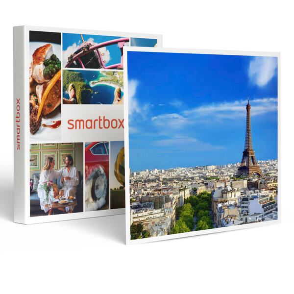 Accès au sommet de la tour eiffel avec billet coupe-file et audio-guide pour 2 adultes et 2 enfants - smartbox - coffret cadeau sport & aventure