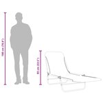 vidaXL Chaises longues pliables lot de 2 Acier et tissu Rose