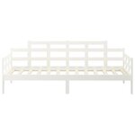 vidaXL Lit de jour sans matelas blanc bois de pin massif 90x190 cm