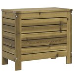 vidaXL Salon de jardin 10 Pièces bois de pin imprégné