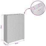 vidaXL Grand Pot 55 x 22 x 70 cm Oui