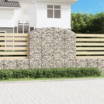 vidaXL Panier de gabions arqué 200x50x180/200 cm Fer galvanisé