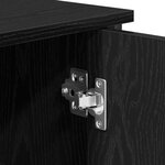 vidaXL Buffet Noir Chêne 70x30x80 cm Bois d'ingénierie