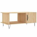 vidaXL Table basse chêne sonoma 90x50x40 cm bois d'ingénierie