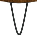 vidaXL Table basse chêne fumé 50x46x50 cm bois d'ingénierie