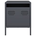 vidaXL Tables de chevet 2 Pièces anthracite 35x39x43 5 cm acier