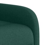 vidaXL Fauteuil de massage inclinable Vert foncé Tissu