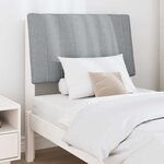 vidaXL Tête de lit capitonnée Gris clair 80 cm Pin massif
