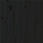 vidaXL Cadre de lit sans matelas noir 150x200 cm