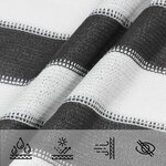 vidaXL Voile d'ombre 4 / 5 x 4 m HDPE Rectangulaire Anthracite et blanc