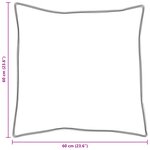 vidaXL Oreillers 2 Pièces Blanc 60 x 60 cm 130gsm 100  coton