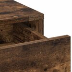 vidaXL Table de Toilette avec tiroir 2 Pièces Marron Bois d'ingénierie