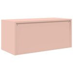vidaXL Armoire de rangement Rose 90 x 40 x 40 cm Acier