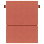 vidaXL Canapé-lit pliable Rouge orange 152 x 86 5 x 60 cm Tissu