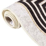 vidaXL Tapis lavable antidérapant 120x180 cm beige clair