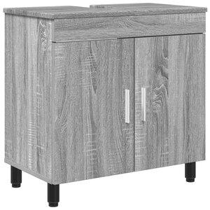vidaXL Unité de vanité de salle de bain Sonoma gris 60 x 35 x 60 cm