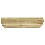 vidaXL Lit surélevé de jardin 80x16x16 cm Bois de pin imprégné