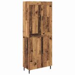 vidaXL Haut Armoire 2 Pièces Bois ancien Bois d'ingénierie