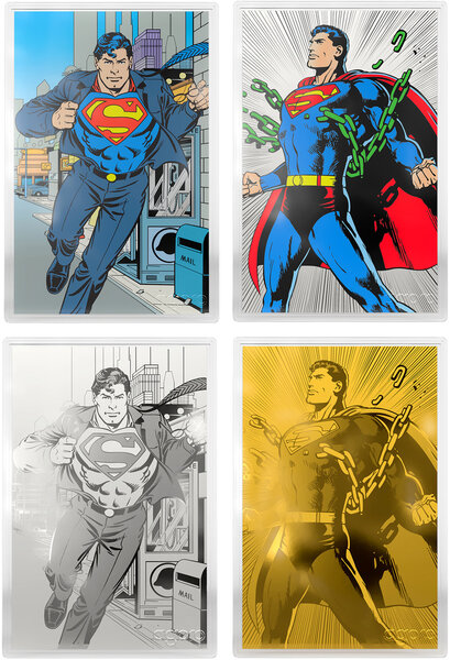 Monnaie SUPERMAN DC Blind Box Feuille Argent ou Or Niue 2026