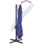 vidaXL Parasol cantilever à LED Bleu azuré 400x300 cm