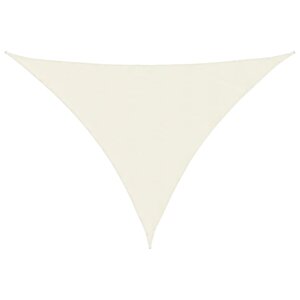 vidaXL Voile de parasol tissu oxford triangulaire 5x7x7 m crème