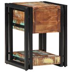 vidaXL Cabinet de chevet avec tiroir Multicolore 30 x 30 x 40 cm