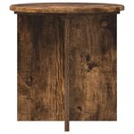 vidaXL Support de Plante 2 pièces Chêne fumé 40 x 40 x 40 cm
