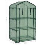 vidaXL Mini-serre à 3 niveaux 69x49x125 cm