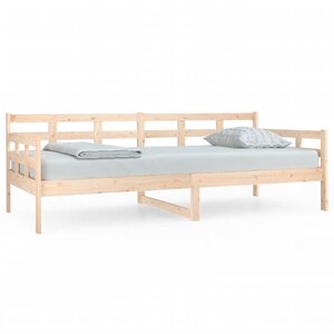 vidaXL Lit de jour sans matelas bois de pin massif 90x200 cm