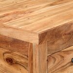 vidaXL Chariot de cuisine 58x58x89 cm Bois d'acacia massif