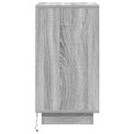 vidaXL Table de chevet avec lumières LED sonoma gris 38x34x65 cm