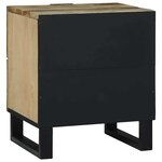 vidaXL Cabinet de chevet avec tiroir Marron 40 x 33 x 46 cm