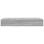 vidaXL Cadre de lit Sonoma gris 200 x 100 x 31 5 cm Bois d'ingénierie
